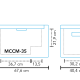 Nevera portátil con compresor MCCM-35 AC/DC