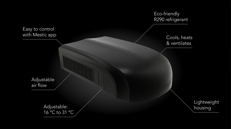 Aire acondicionado de techo RTA-1700L negro