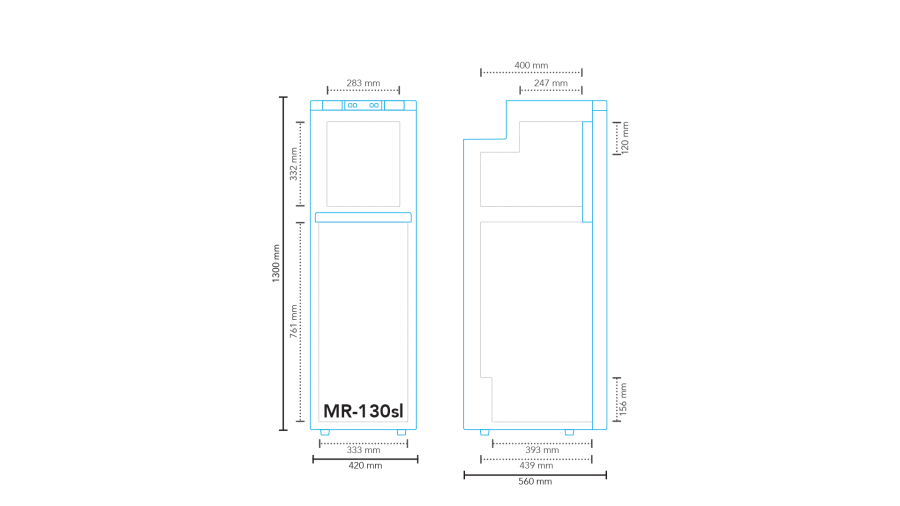 Refrigerador compresor MR-130sl