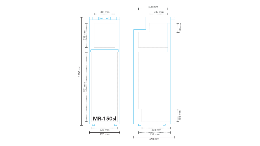 Refrigerador compresor MR-150sl