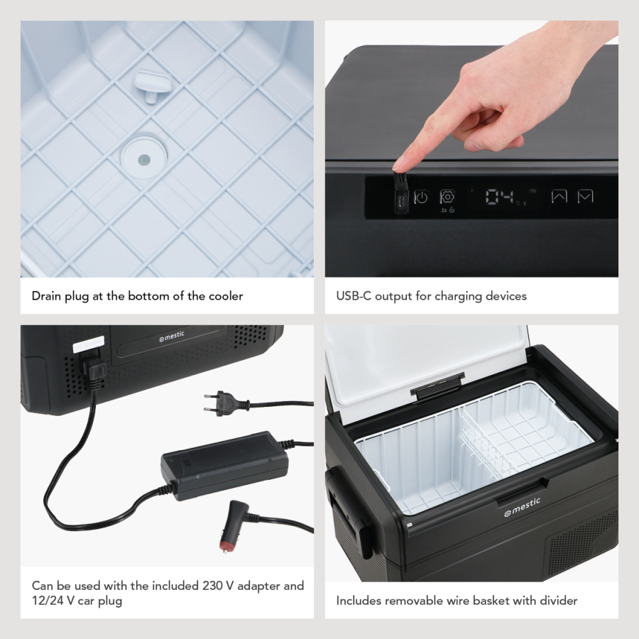 Nevera portátil con compresor MCCM-35 AC/DC