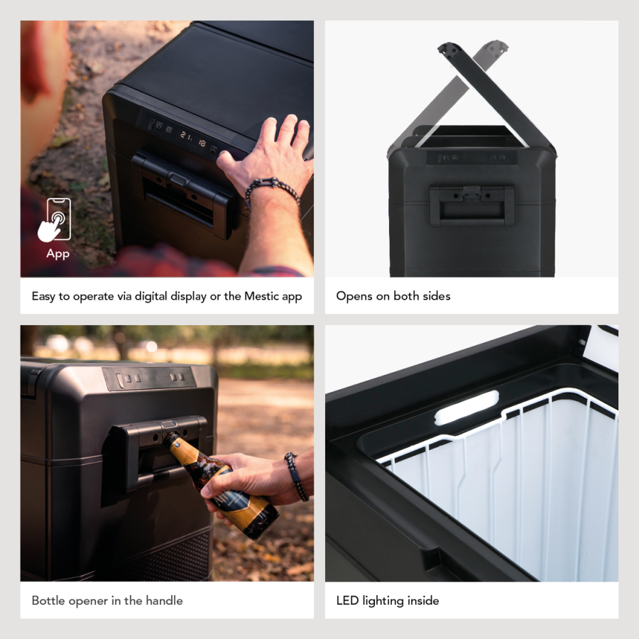 Nevera portátil con compresor MCCM-55 AC/DC Dual Zone