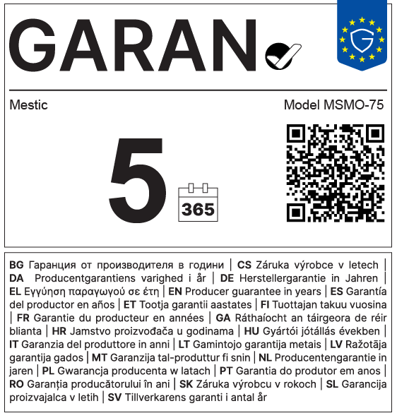 Panel solar Monocristalino MSMO-75